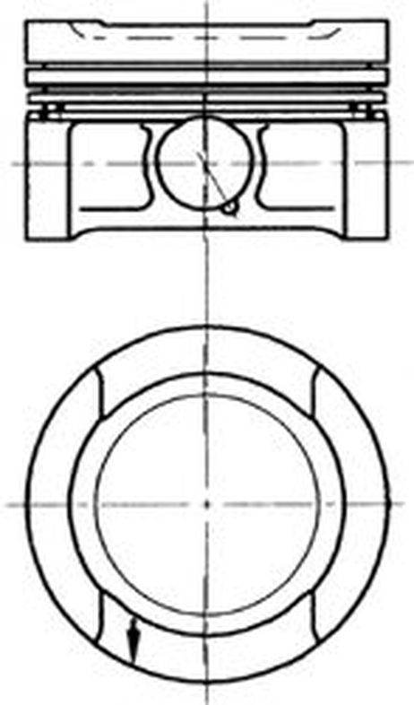 фото Kolbenschmidt 94 503 700 Поршень ADP audi 81,01 Kolbenschmidt 94 503 700 Поршень ADP audi 81,01