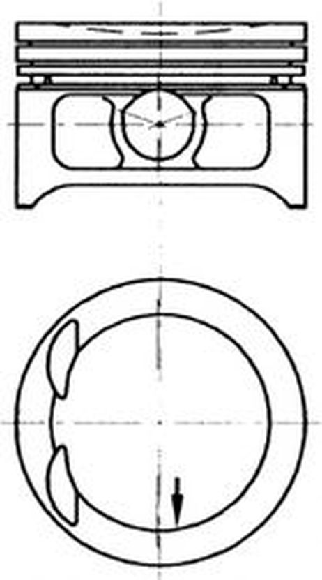 фото Kolbenschmidt 97 363 610 Поршень x22xe opel 86,5 Kolbenschmidt 97 363 610 Поршень x22xe opel 86,5