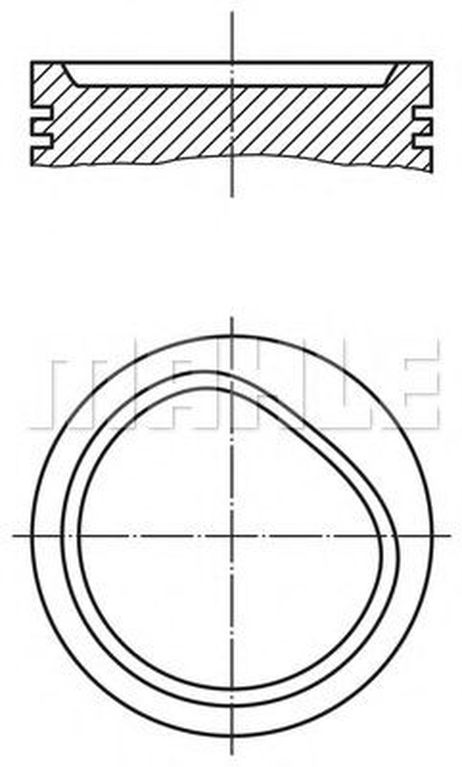фото Mahle 082 72 02 Поршнекомплект Mahle 082 72 02 Поршнекомплект