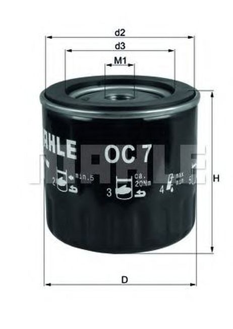 фото Knecht OC 7 Снят с производства Фильтр масляный Knecht OC 7 Снят с производства Фильтр масляный