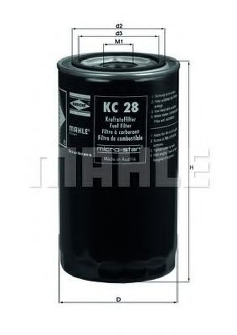 фото Knecht KC 28 Фильтр топливный Knecht KC 28 Фильтр топливный