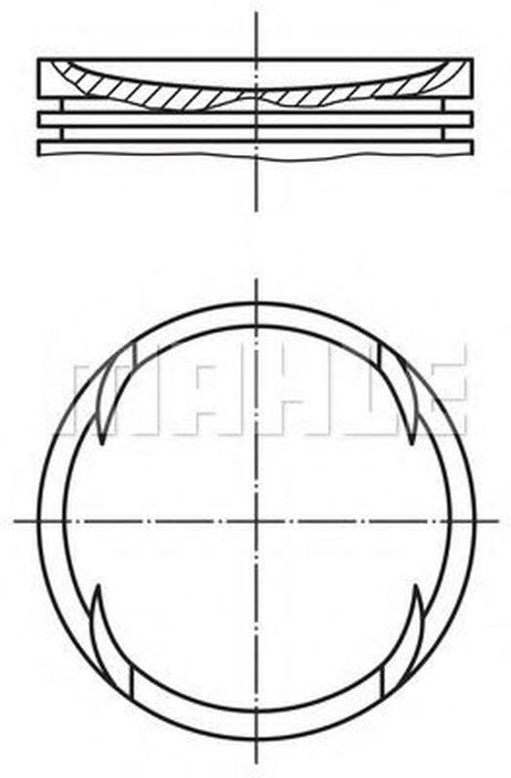 фото Mahle 011 77 01 Поршнекомплект Mahle 011 77 01 Поршнекомплект