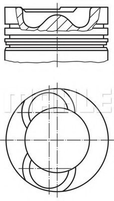 фото Mahle 038 49 00 Поршнекомплект Mahle 038 49 00 Поршнекомплект