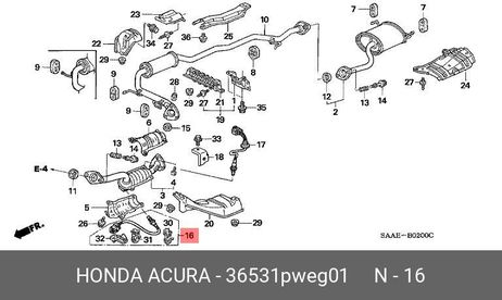 фото Honda 36531-PWE-G01 Датчик кислородный Honda 36531-PWE-G01 Датчик кислородный