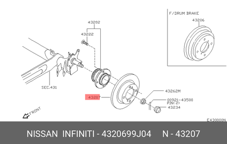 фото Nissan 43206-99J04 Диск тормозной | зад прав/лев | Nissan 43206-99J04 Диск тормозной | зад прав/лев |