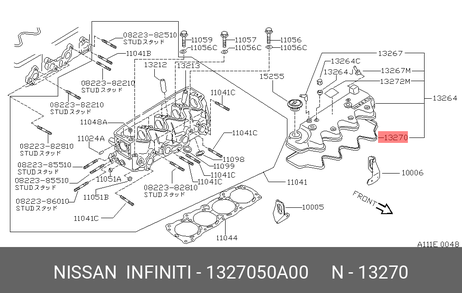 фото Nissan 13270-50A00 Прокладка крышки клапанов Nissan 13270-50A00 Прокладка крышки клапанов