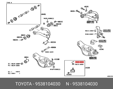 фото Toyota 95381-04030 Шплинт крепления ступицы колеса Toyota 95381-04030 Шплинт крепления ступицы колеса