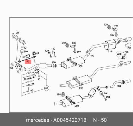 Mercedes A0045420718 Датчик кислородный 