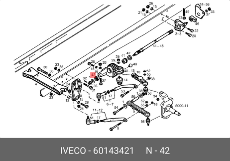 фото Iveco 60143421 Сайлентблок рычага подвески Iveco 60143421 Сайлентблок рычага подвески