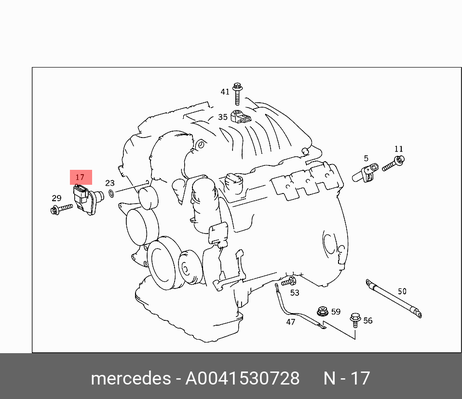 фото Mercedes A0041530728 Датчик положения распредвала Mercedes A0041530728 Датчик положения распредвала