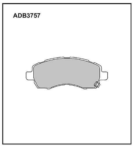 фото Allied Nippon ADB3757 Колодки тормозные дисковые | перед | Allied Nippon ADB3757 Колодки тормозные дисковые | перед |
