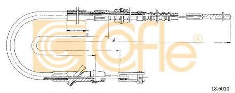 фото Cofle 18.6010 Трос сцепления Cofle 18.6010 Трос сцепления