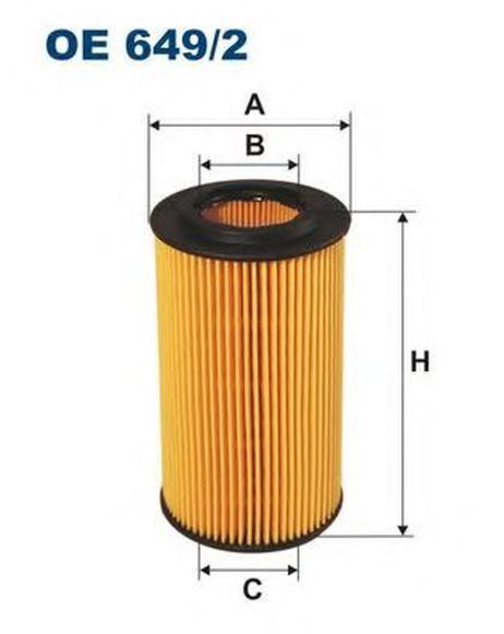 фото FILTRON OE649/2 Фильтр масляный (вставка) FILTRON OE649/2 Фильтр масляный (вставка)