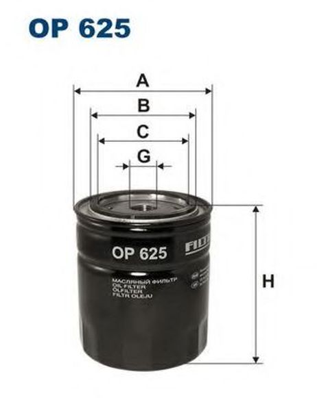 фото FILTRON OP625 Фильтр масляный opel FILTRON OP625 Фильтр масляный opel