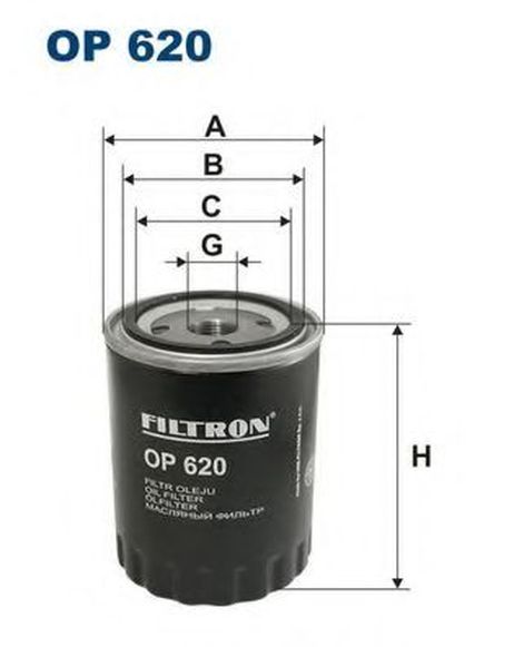фото FILTRON OP620 Фильтр масляный peugeot FILTRON OP620 Фильтр масляный peugeot