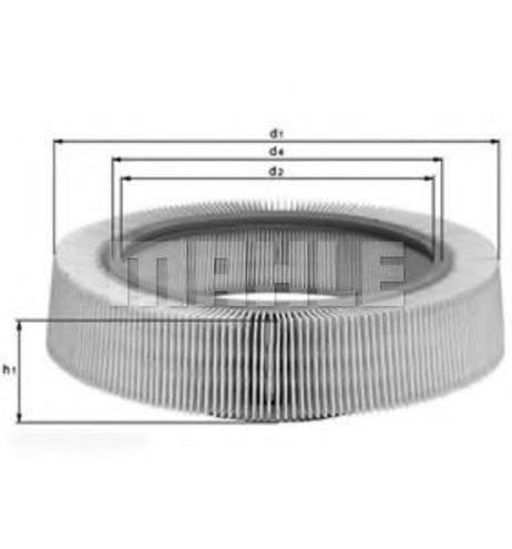 фото Knecht LX 276 Фильтр воздушный Knecht LX 276 Фильтр воздушный