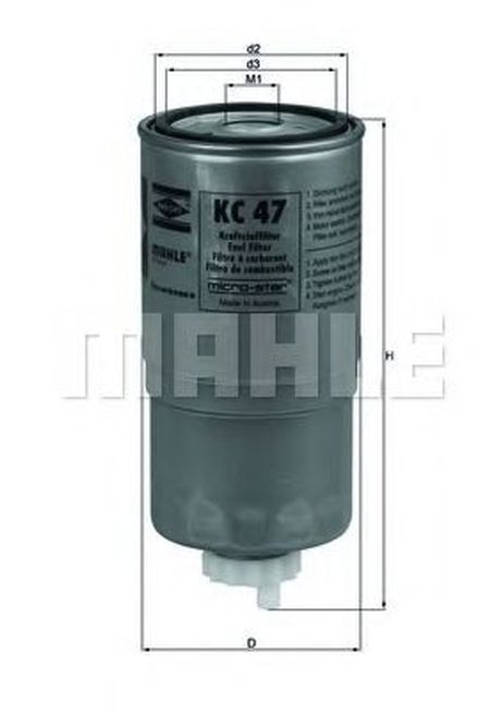 фото Knecht KC 47 Фильтр топливный Knecht KC 47 Фильтр топливный