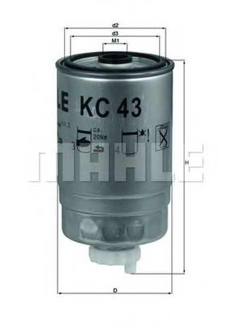 фото Knecht KC 43 Фильтр топливный Knecht KC 43 Фильтр топливный