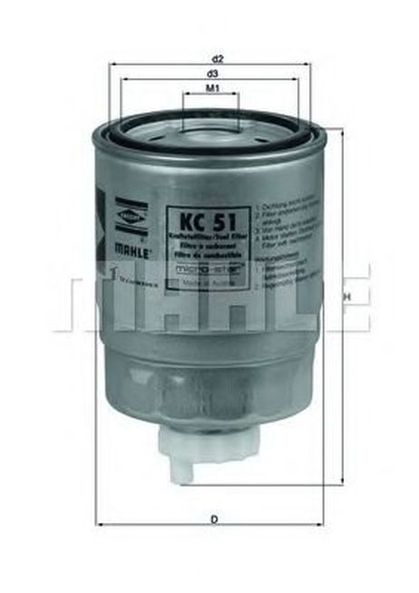 фото Knecht KC 51 Фильтр топливный Knecht KC 51 Фильтр топливный