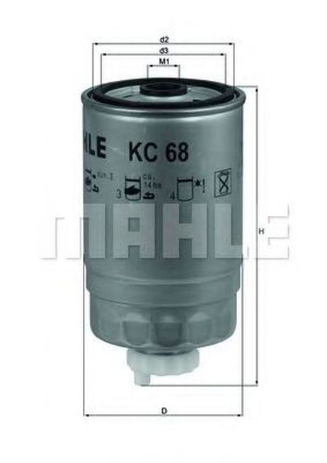 фото Knecht KC 68 Фильтр топливный Knecht KC 68 Фильтр топливный