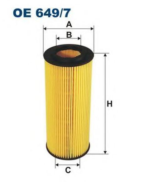 фото FILTRON OE649/7 Фильтр масляный (вставка) FILTRON OE649/7 Фильтр масляный (вставка)