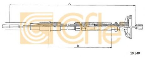фото Cofle 10.340 Трос сцепления Cofle 10.340 Трос сцепления