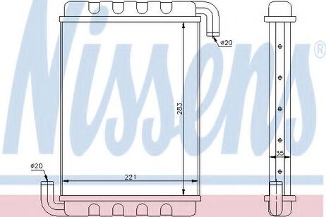 фото Nissens 75000 Отопитель салона HCV Nissens 75000 Отопитель салона HCV