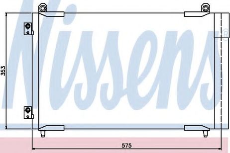 фото Nissens 94837 Радиатор кондиционера Nissens 94837 Радиатор кондиционера