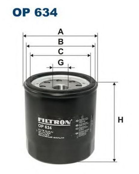 фото FILTRON OP634 Фильтр масляный isuzu FILTRON OP634 Фильтр масляный isuzu