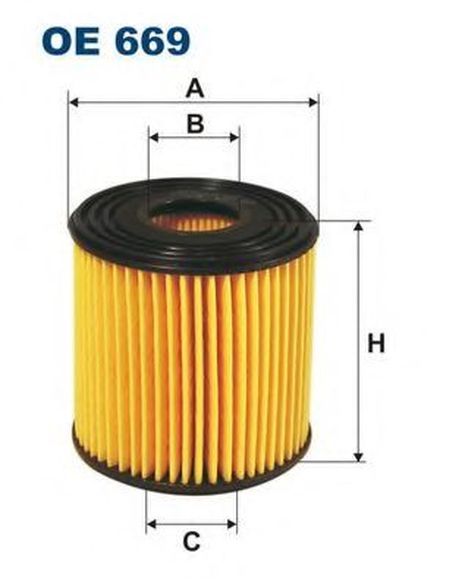 фото FILTRON OE669 Фильтр масляный (вставка) FILTRON OE669 Фильтр масляный (вставка)