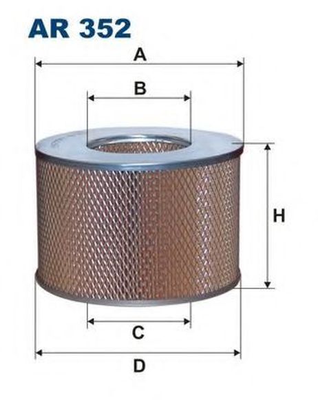 фото FILTRON AR352 Фильтр воздушный toyota FILTRON AR352 Фильтр воздушный toyota