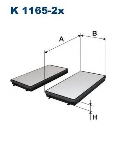 фото FILTRON K1165-2X Фильтр салона FILTRON K1165-2X Фильтр салона