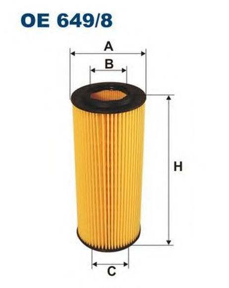 фото FILTRON OE649/8 Фильтр масляный (вставка) FILTRON OE649/8 Фильтр масляный (вставка)