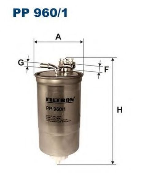фото FILTRON PP960/1 Снят с производства Фильтр топливный VW group FILTRON PP960/1 Снят с производства Фильтр топливный VW group