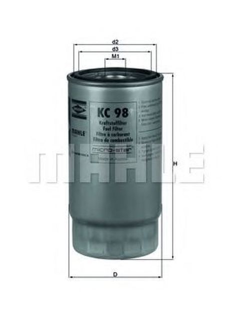 фото Knecht KC 98 Фильтр топливный Knecht KC 98 Фильтр топливный