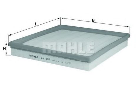 фото Knecht LX 981 Снят с производства Фильтр воздушный Knecht LX 981 Снят с производства Фильтр воздушный