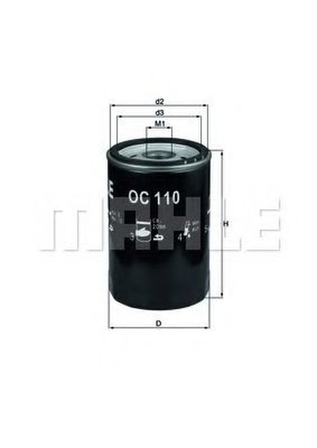 фото Knecht OC 110 OF Фильтр масляный Knecht OC 110 OF Фильтр масляный