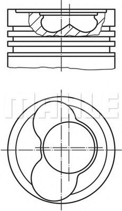 фото Mahle 030 59 02 Поршнекомплект Mahle 030 59 02 Поршнекомплект
