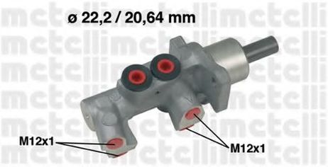 фото Metelli 05-0551 Главный тормозной цилиндр Metelli 05-0551 Главный тормозной цилиндр