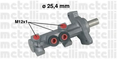 фото Metelli 05-0618 Главный тормозной цилиндр Metelli 05-0618 Главный тормозной цилиндр