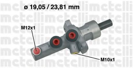 фото Metelli 05-0621 Главный тормозной цилиндр Metelli 05-0621 Главный тормозной цилиндр