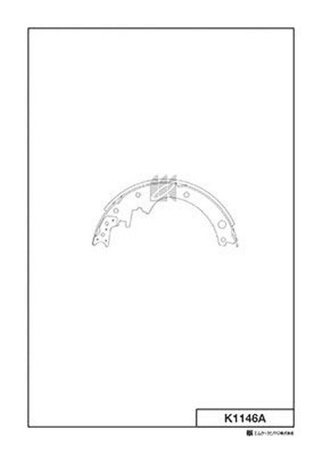 Kashiyama K1146A Колодки тормозные барабанные 