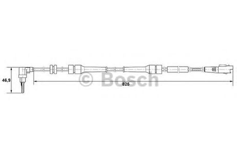 фото Bosch 0 265 007 083 Датчик частоты вращения колеса | перед лев | Bosch 0 265 007 083 Датчик частоты вращения колеса | перед лев |