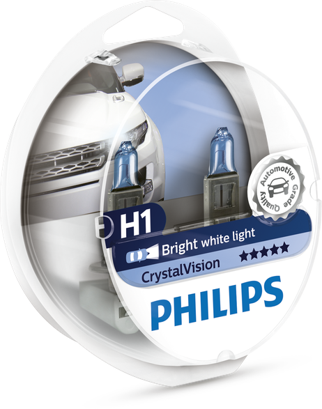 фото Philips 12258CVSM Комплект ламп 12V h1/w5w Crystal Vision Philips 12258CVSM Комплект ламп 12V h1/w5w Crystal Vision