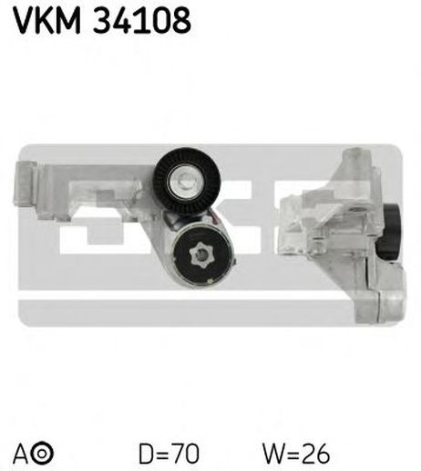 фото SKF VKM 34108 Ролик натяжителя SKF VKM 34108 Ролик натяжителя
