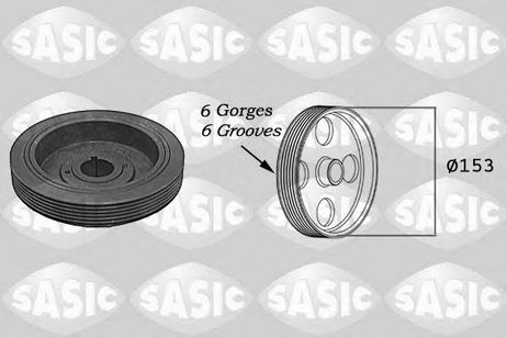 фото Sasic 5150G30 Ременный шкив, коленчатый вал Sasic 5150G30 Ременный шкив, коленчатый вал