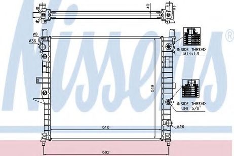 фото Nissens 62788A Радиатор системы охлаждения Nissens 62788A Радиатор системы охлаждения