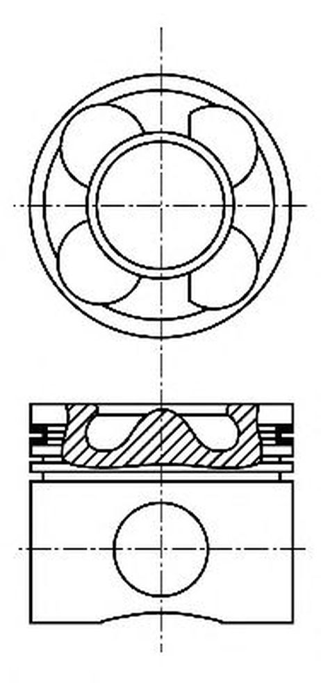 фото Nural 87-136400-00 Поршень, комплект Nural 87-136400-00 Поршень, комплект