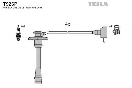 фото Tesla T926P Комплект высоковольтных проводов Tesla T926P Комплект высоковольтных проводов