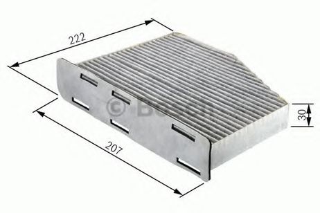 фото Bosch 1 987 432 365 Фильтр салона угольный Bosch 1 987 432 365 Фильтр салона угольный